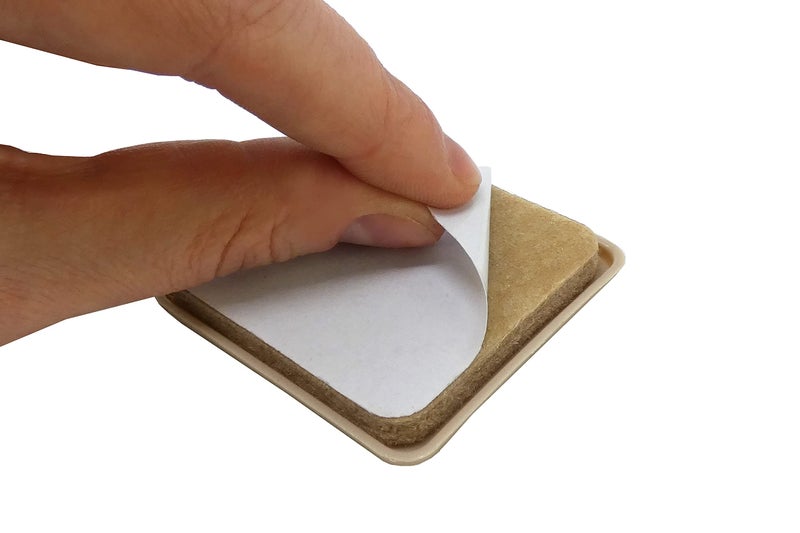 Shepherd Hardware 3949 2-Inch Adhesive, Square, Slide Glide Furniture Sliders, 4-Pack,Beige - Image 5